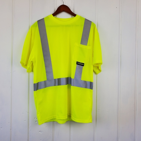 radians Other - Radians Men's Large Reflective Type R Class 2 Short Sleeve Neon Shirt